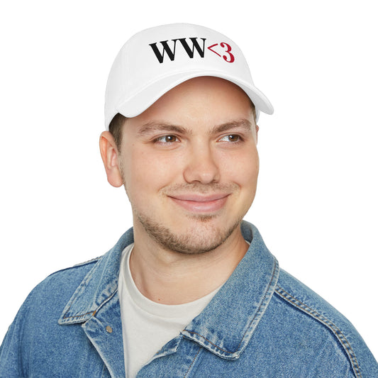 Baseball Cap — WW<3 Minimalist Love Logo Hat (Casual Everyday, Gift)